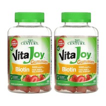 1+1 21st Century 21센트리 바이오틴 비오틴 구미젤리 딸기맛 5000mcg 글루텐프리 biotin, 1개, 기본