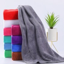 빠른건조 먼지없는 미용실 수건 극세사타올 극세사수건, 차콜(회색), 30장