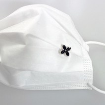 JH굿즈 마스크가드 고정핀 고정장식 마스크장식 마스크 고정 마스크가드핀 마스크뱃지 벳지 스타일업 인싸템 포인트 템, 02.17클로버