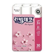 [자바라쇼핑] 리빙데코 휴지 3겹 30롤 _ kig0337*20230221EA, 쿠팡 1, 쿠팡 본상품선택