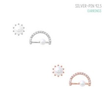 [AAX_3312956] (제품선택 : AE194_로즈골드) 92.5 Silver-pin 디얼 은침 귀걸이 AE193 AE194 귀걸이 은귀거리 실버귀걸이 패션귀걸이 실버귀고리
