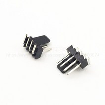 ★★★★★ 2510 2.54mm KF2510 3 1P KF2510-4AW 수 하우징 커넥터 스트레이트 직각 핀 헤더 피치 CPU 팬 전원, [01] Black RightAngle Pin