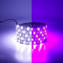 12V 차량용 플랙시블 LED바 6cm 화이트-핑크 2WAY 모듈별매 매장 실내 실외 가정 인테리어 LED 무드조명, 흰띠PCB 기본연결 발송, 12V 2WAY 브레이크숨쉬기 모듈포함