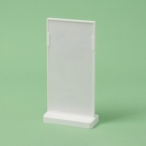 T자형 클립 카탈로그 프레임 10X20 화이트 고정구 브로셔 메뉴판 빵이름표 용지거치대