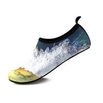 FADTOP Barefoot 퀵 드라이 수상 스포츠 신발 슈즈 아쿠아 양말 수영 해변 수영장 서핑 요가용 여성 여자 남성 남자 다채로운 11-12 여성/9.5-10.5