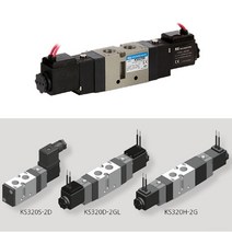 같은공간-KCC-5포트 공압솔레노이드밸브 KS320S 220V (1EA) 설비작업공구 배관부품 배관작업부품 설비공구 유압솔레노이드밸브-SS, 본상품, 본상품