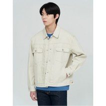 [빈폴(아울렛)] [빈폴멘] [30%OFF] 아이보리 세미 오버핏 데님 트러커 재킷 (BC