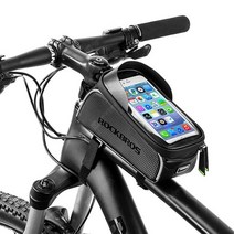 락브로스 3단 프레임 블랙카본 자전거 가방 스마트폰 수납 방수가방, 3단프레임-블랙