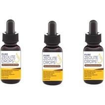 [3개 묶음] 퓨어 제올라이트 드랍스 30ml 클리노프틸로라이트 Pure Zeolite Drops Enhanced with DHQ