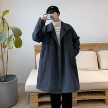 남자 반코트 가을 재킷 빅사이즈 아우터 허리 링 코트 간절기 트렌치 하프 코트 커플 자켓 키작은 하객룩