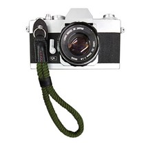 카메라스트랩 카메라목걸이줄 카메라핸드스트랩 95AD Handmade Nylon Camera Wrist Hand Strap String Rope, 06 green