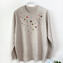 국민할매 엄마옷 꽃무늬 스웨터 할머니 니트 티셔츠[BST-R2] 요양원옷 실내복 봄 가을 겨울옷