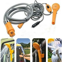 12V 차량용 캠핑 샤워기 차박 캠핑용 휴대용 이동식 야외 간이 샤워기