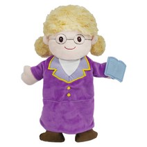 매직캐슬 손인형 직업이야기 교사 /교사손인형 선생님놀이 선생님인형 교사인형 직업의상 직업놀이 교사놀이 선생님놀이 가르치기놀이 직업인형 손인형극 역할극 인형역할극 유치원수업, 교사 1개