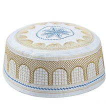 아랍모자코튼 자수 레저 사우디 아라비아 이슬람 모자 남자기도 남자 Headscarf 의류 Topkippot Turban