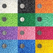 화분월드 인테리어 천연 칼라스톤 색돌 색자갈 소포장, 칼라스톤(노랑)(1kg)