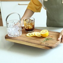 레인트리 통도마+핸들도마 세트 플레이팅 우드 나무도마, 웨이브도마+핸들도마