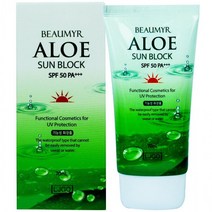 뷰미르 알로에 선블럭 선크림 70ml SPF50 PA+++, 상세페이지 참조