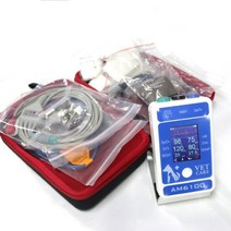 BERRY-AM6100 블루투스 휴대용 수의학 모니터 NIBP 혈압 맥박 산소 농도계 프로브 동물 순환 애완 케어, AM6100-Set
