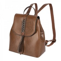 힐링그래스 소가죽 베이직 여성 백팩 (브라운) HGLB2958BR