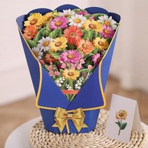 칠순상차림 팔순 환갑 셀프 잔치 선물 팝업 꽃 카드 플로라 인사말 생일 어머니 아버지의 날 졸업 결혼 기념일 공감, 6