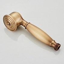 옛날전화기 빈티지 엔틱 인테리어 소품 레트로 유선 골동품 골드 크롬 황동 핸드폰 스타일 욕실 샤워 헤드, 01 Antique Brass