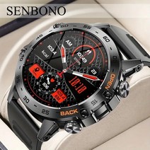 SENBONO 스마트 스포츠 시계 남성용 블루투스