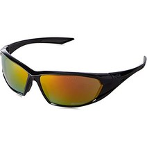 Bolle 볼레 남성 선글라스 Wayfarers, Shiny Black/Red Flash Shiny, One Size