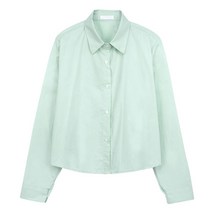 스콰즈 스콰즈 셔츠 SCHT003 3COLOR 여성 오버핏 긴팔 크롭남방