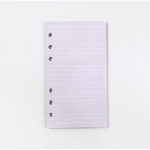 A5 A6 마카롱 레이저 컬러 DIY 바인더 노트북 커버 일기 어젠다 플래너 종이 학교 문구, Purple Line