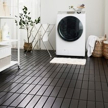 인터바겐 북유럽풍 조립식 데코 데트 마루 발판 바닥재, BROWN 직선 9P