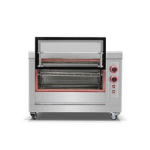 전기 통닭 구이 칠면조 훈제 업소용 회전 대형 기계, 수평 전기모델 6KW