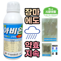 [시골생활 비료] 고착제 아비온 계피 500ml 파라핀 유 왁스 40% 동해 서리 열과 예방 장마철 인삼 잎처짐 활착촉진 석회보르도액