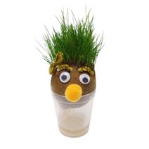 어린이 톱밥 잔디인형 키트 5인 토피어리 식물 초등 화분만들기 저학년 돌봄교실 kit