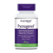 NATROL 피크노제놀 소나무껍질 50 mg 60 캡슐