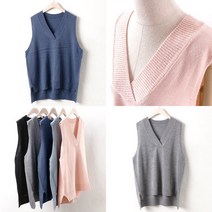 한주몰 미시옷 언발브이니트조끼_EB_1702 빅사이즈 여성의류