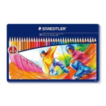 스테들러 노리스 클럽 틴케이스 색연필 36색 145 SPM 36, 36색 (145 SPM 36)