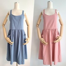 BUyuS앞치마 모던 앞치마/주방 원피스 앞치마/북유럽굿딜 브이숍, 03 땡땡이 앞치마 핑크