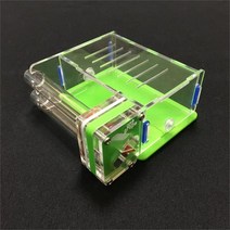 개미 포도 2 튜브 먹이 공간 둥지 농장 아크릴 곤충 빌라 펫 마니아 집 개미용, [01] S, [03] green