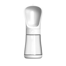 강아지 고양이 외출 휴대용 물병, 330ml, 퓨어 화이트