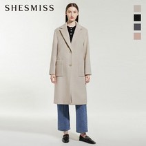 쉬즈미스 울 블렌드 투버튼 롱 코트 SWWCTM42010