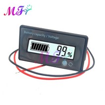 3S-28S 리튬 배터리 용량 표시기 DC9V-100V 자동차 바이크 오토바이 전압계 전압 게이지 테스트 미터 12V-84V 납산, [01] White, 01 White