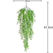 모조 5포크 식물 덩굴 벽걸이 유갈리포스 덩굴 장식 녹색 식재 배경 식물 벽 천장, 5-포크다섯잎벽교수형, 1개