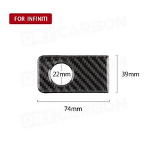인피니티 q50 q60 2014-2020 탄소 lhd 인테리어 기어 패널 바디 키트 스티커, 부조종사 핸들