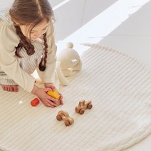 [쁘띠엔코코] 네츄럴골지 원형러그 100