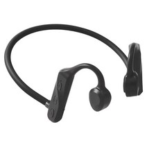 GHSHOP Bluetooth 5.0 골전도 헤드폰 운동용 Hi-Fi 사운드 스포츠 헤드셋, 포장 크기 6.69x4.25x0.67inch, 플라스틱, 검은 색