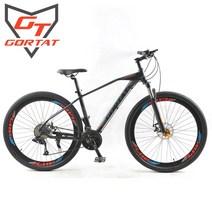가벼운접이식자전거 가을라이딩을 위한 Gortat 29 인치 휠 212430 속도 산악, 블랙 레드, 24 속도