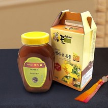 지리산뱀사골토종꿀 지리산뱀사골 자연산 밤잡화꿀 1.2kg 선물세트(병선물용박스) -인증