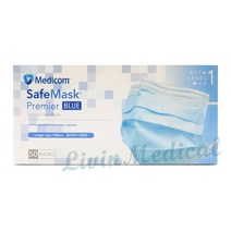 메디콤 의약외품 세이프 프리미어 덴탈마스크 메디컴 어린이마스크 블루/핑크, 3) 메디컴 와이드 19cm 블루(50매)