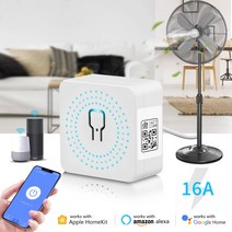 누워서불끄기 스마트 와이파이 미니 릴레이 회로 차단기 모듈 16A 홈 오토메이션 스위치 Homekit Siri Alex, 한개옵션0